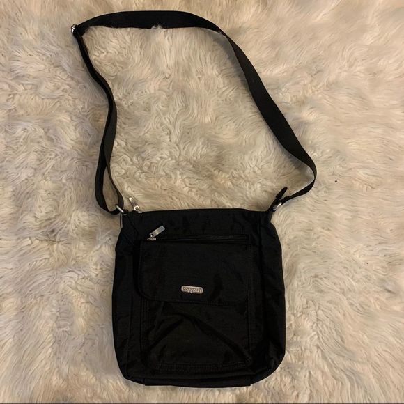 Baggallini Black Nylon Crossbody Bag
